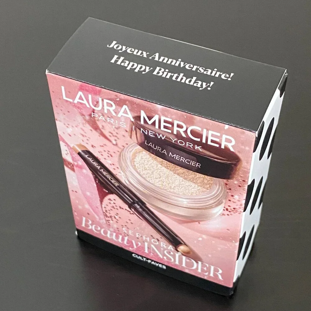 Laura Mercier Set: Translucent Loose Setting Powder and Caviar Eyeshadow Stick